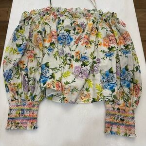 Alice + Olivia +floral top
